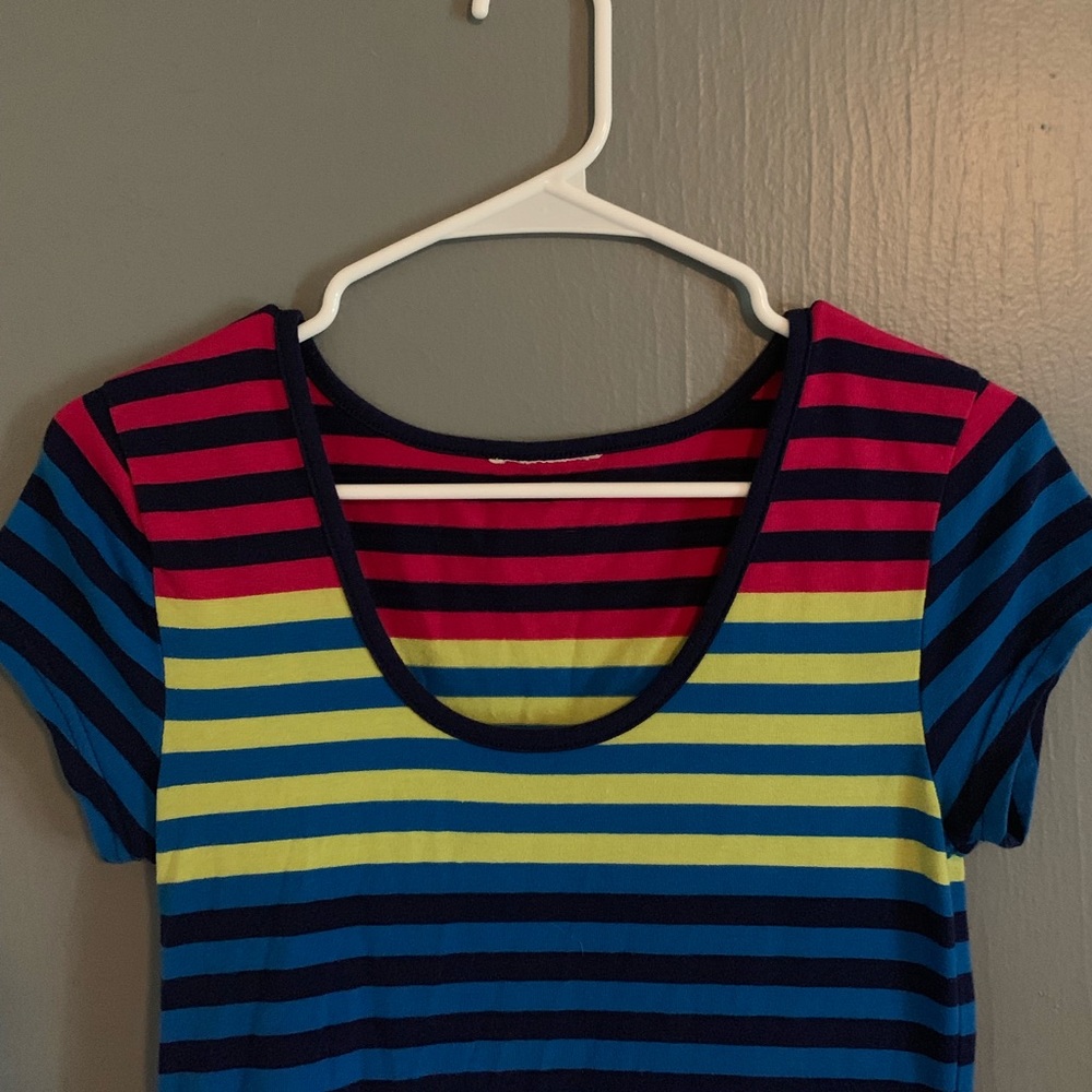 Striped body con dress